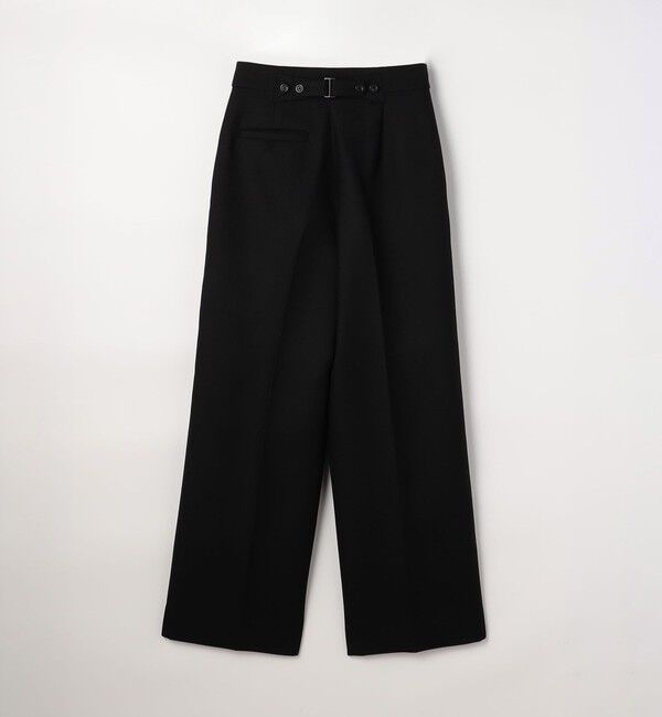 CABaN「ウールダブルクロス 1タックセミワイドパンツ」|チノ|