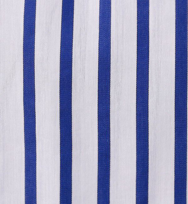 TOMORROWLAND collection「トラックストライプ ギャザーブラウス」|シャツ・ブラウス|