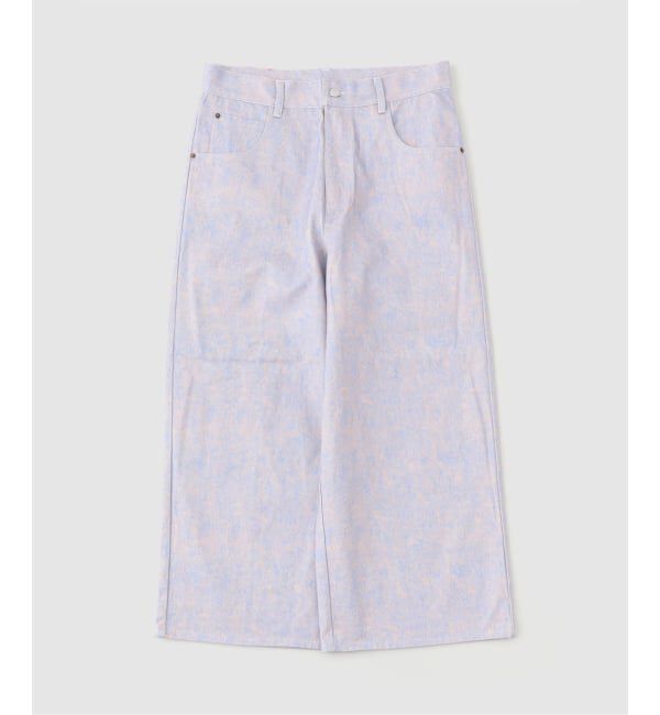 JOINT WORKS「PLAYHOUR /プレイアワー Baggy Printed Denim」|デニム|パープル