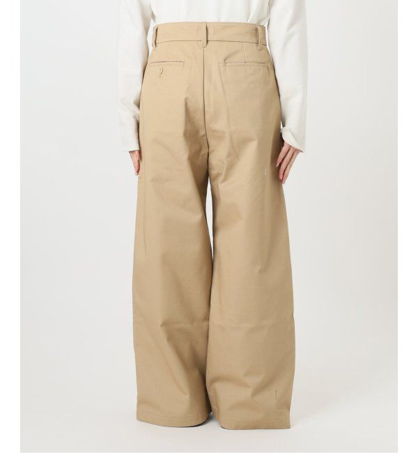 SLOBE IENA「チノタックワイドパンツ」|チノ|
