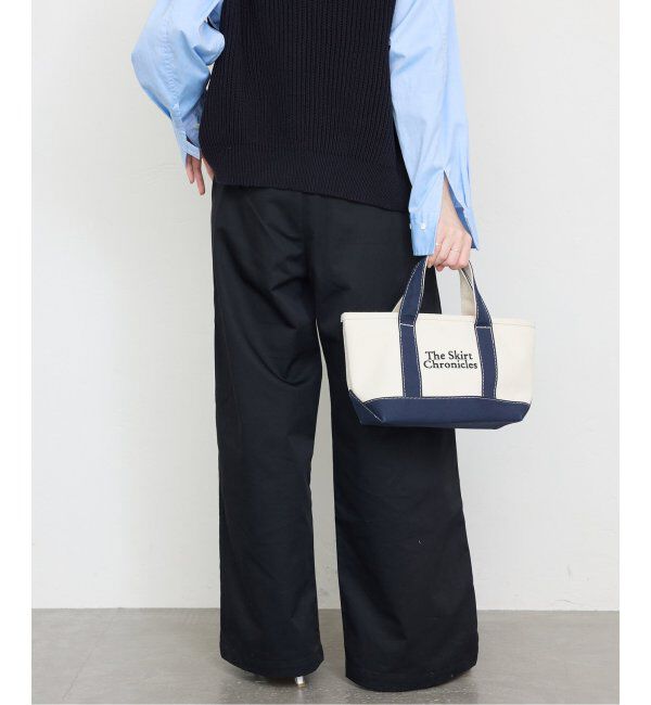 SLOBE IENA「チノタックワイドパンツ」|チノ|