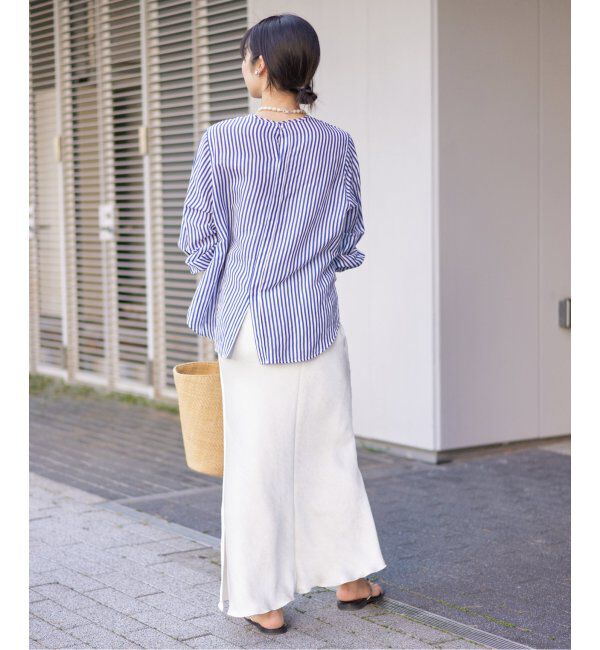 IENA「《追加11》ダブルサテンスカート」|スカート|