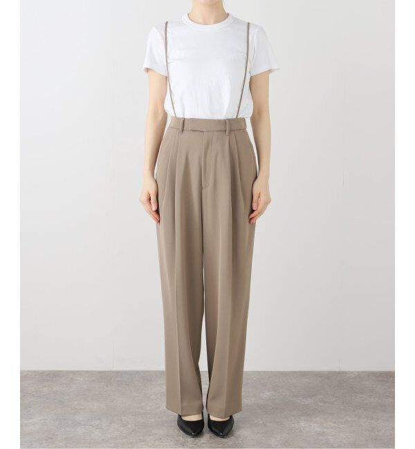 IENA「《追加4》サスペンダーツイルパンツ」|スラックス|