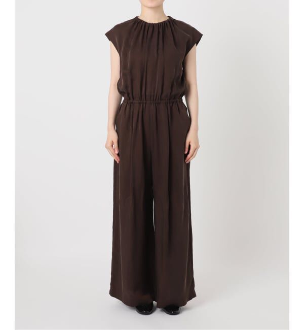 IENA「《追加3》キュプラギャザーネックオールインワン」|オールインワン|