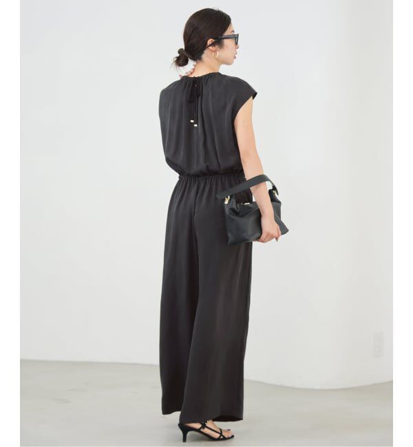 IENA「《追加3》キュプラギャザーネックオールインワン」|オールインワン|