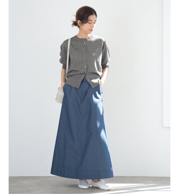 IENA「《追加3》LEVITAクルーカーディガン」|カーディガン|