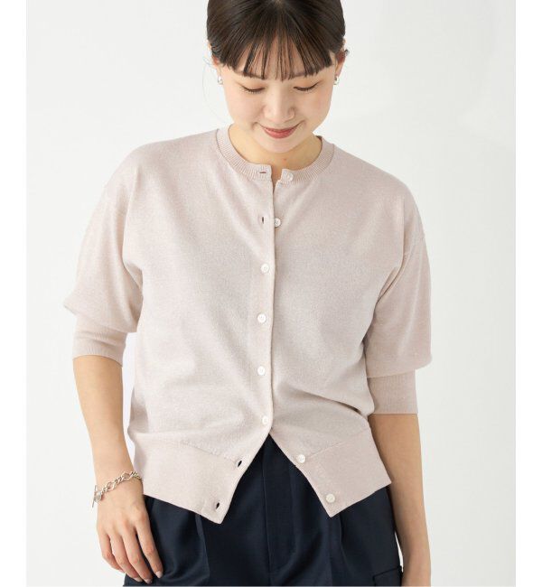 IENA「《追加3》LEVITAクルーカーディガン」|カーディガン|