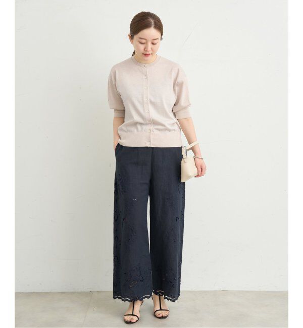 IENA「《追加3》LEVITAクルーカーディガン」|カーディガン|