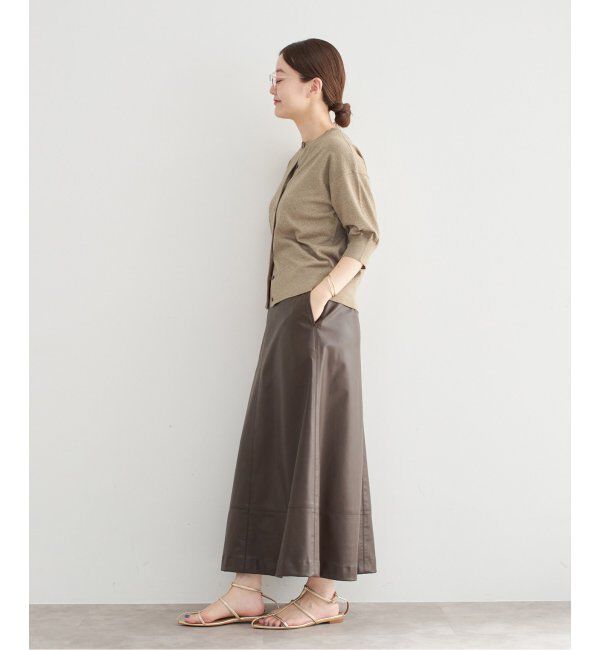 IENA「《追加3》LEVITAクルーカーディガン」|カーディガン|