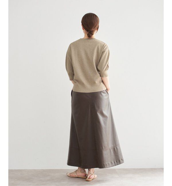 IENA「《追加3》LEVITAクルーカーディガン」|カーディガン|