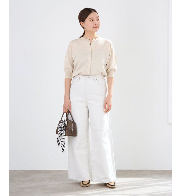 IENA「《追加3》LEVITAクルーカーディガン」|カーディガン|