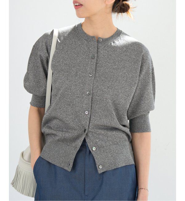 IENA「《追加3》LEVITAクルーカーディガン」|カーディガン|