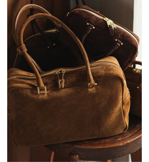 IENA「Manuel MILANO/マニュエルミラノ SUEDE BOSTON スエードボストンバッグ」|ボストンバッグ|
