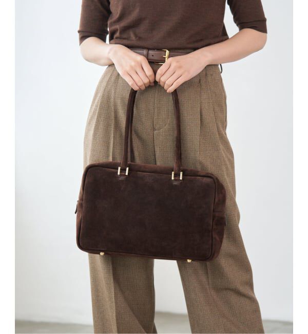 IENA「Manuel MILANO/マニュエルミラノ SUEDE BOSTON スエードボストンバッグ」|ボストンバッグ|