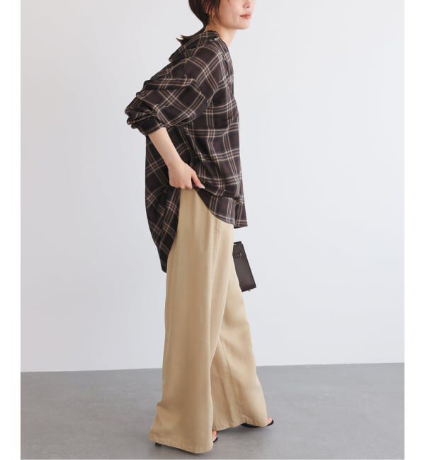 SLOBE IENA「ビエラチェックルーズシャツ」|シャツ・ブラウス|