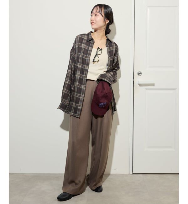 SLOBE IENA「ビエラチェックルーズシャツ」|シャツ・ブラウス|