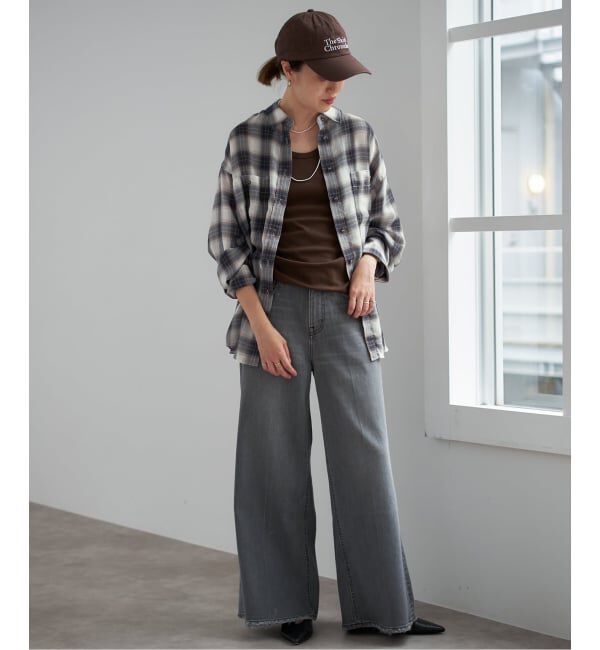 SLOBE IENA「ビエラチェックルーズシャツ」|シャツ・ブラウス|