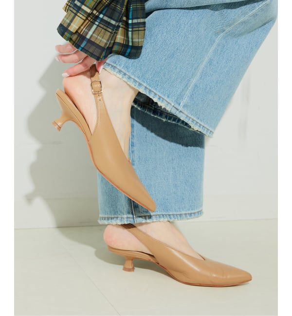 SLOBE IENA「SLOBE ベルトバックスリングパンプス」|パンプス|