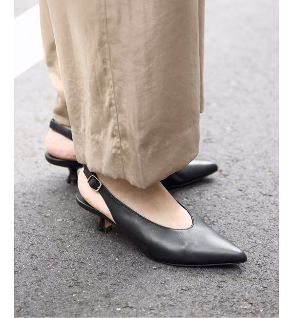 SLOBE IENA「SLOBE ベルトバックスリングパンプス」|パンプス|