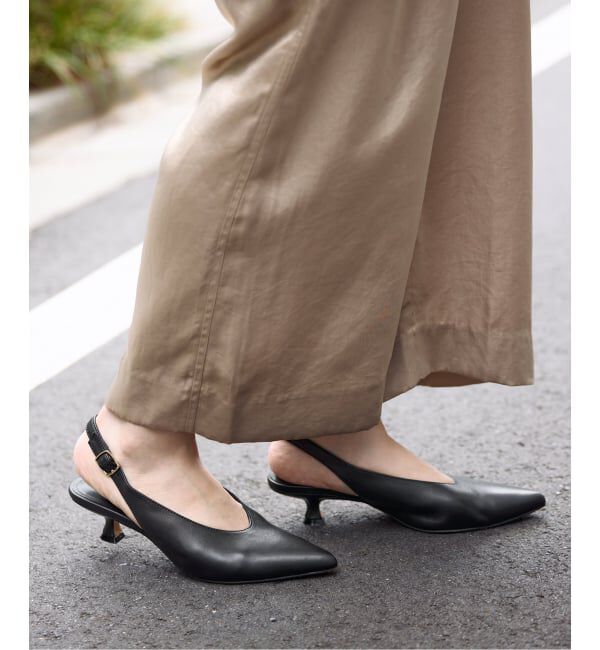 SLOBE IENA「SLOBE ベルトバックスリングパンプス」|パンプス|