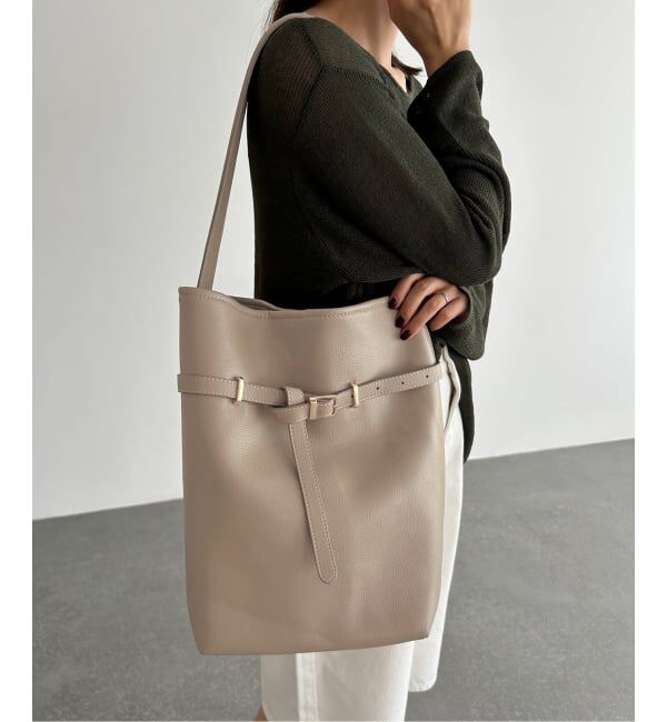 SLOBE IENA「SLOBE ベルトスクエアトートバッグ」|ショルダー・メッセンジャー|