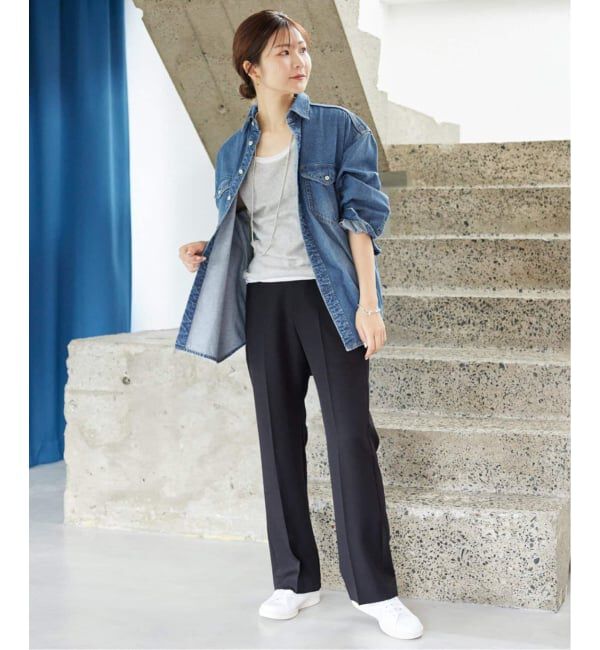 SLOBE IENA「《WEB限定/追加》LE DENIM BDUデニムシャツ」|シャツ・ブラウス|