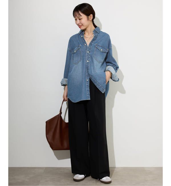 SLOBE IENA「《WEB限定/追加》LE DENIM BDUデニムシャツ」|シャツ・ブラウス|