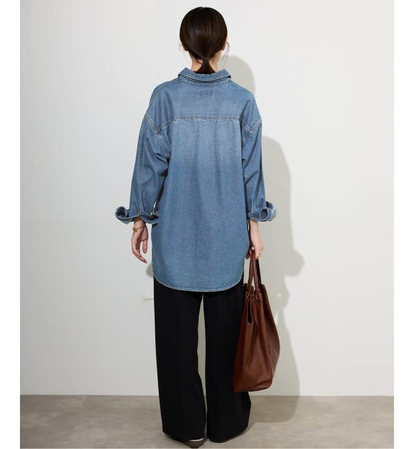 SLOBE IENA「《WEB限定/追加》LE DENIM BDUデニムシャツ」|シャツ・ブラウス|