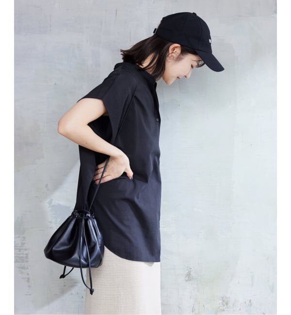 SLOBE IENA「《WEB・一部店舗限定/追加》レーヨンボイルバンドカラーブラウス」|シャツ・ブラウス|