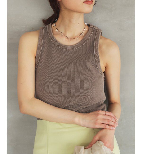 SLOBE IENA「《追加》コットンテレコアメスリ」|タンクトップ|