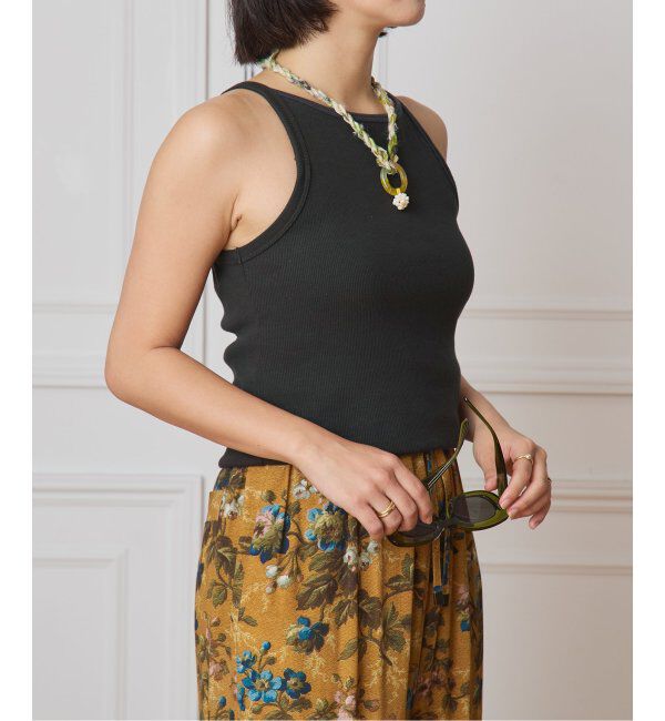 IENA LA BOUCLE「CAROUSE LAMBRA/ケラウズランブラ ボートキャミソール 251-380」|キャミソール|