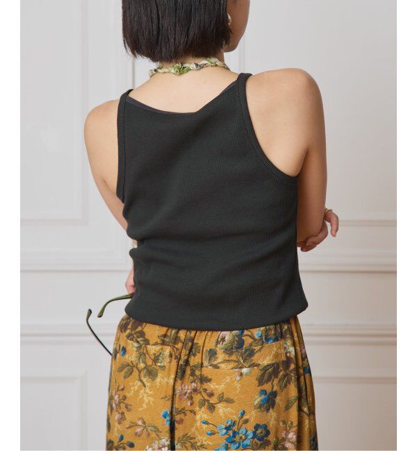 IENA LA BOUCLE「CAROUSE LAMBRA/ケラウズランブラ ボートキャミソール 251-380」|キャミソール|