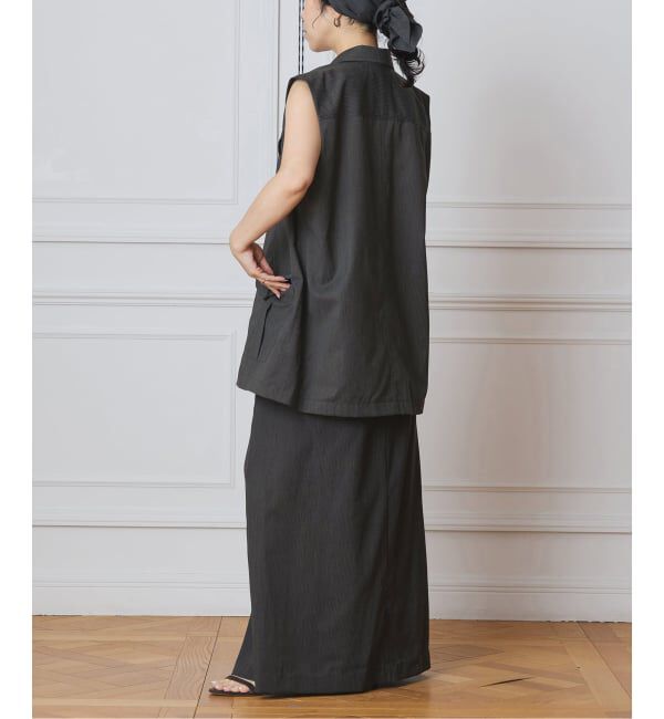 IENA LA BOUCLE「IENA LA BOUCLE ウーステッドIラインスカート」|スカート|