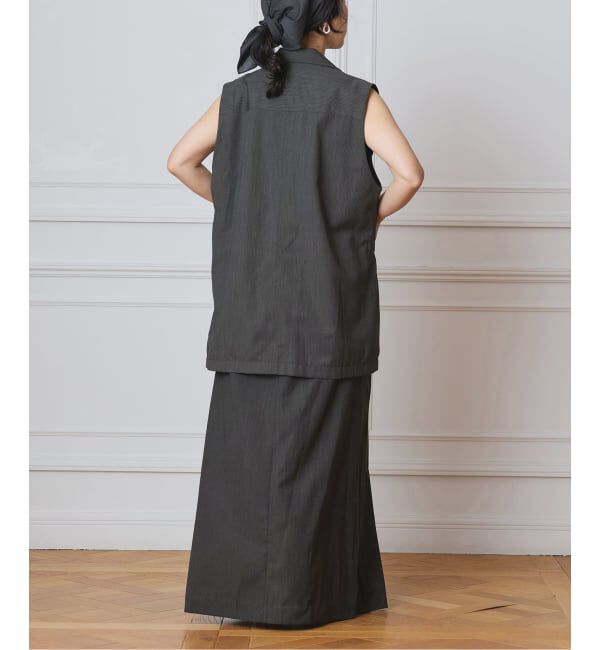 IENA LA BOUCLE「IENA LA BOUCLE ウーステッドIラインスカート」|スカート|