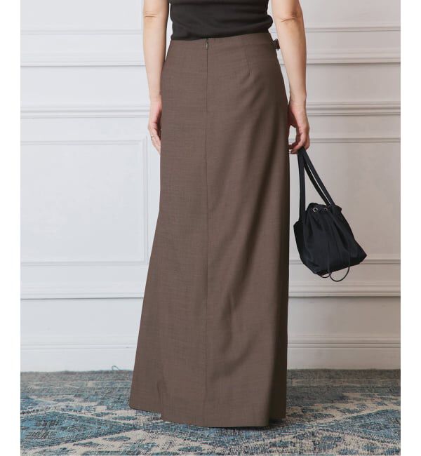 IENA LA BOUCLE「IENA LA BOUCLE ウーステッドIラインスカート」|スカート|