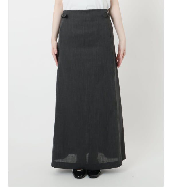 IENA LA BOUCLE「IENA LA BOUCLE ウーステッドIラインスカート」|スカート|