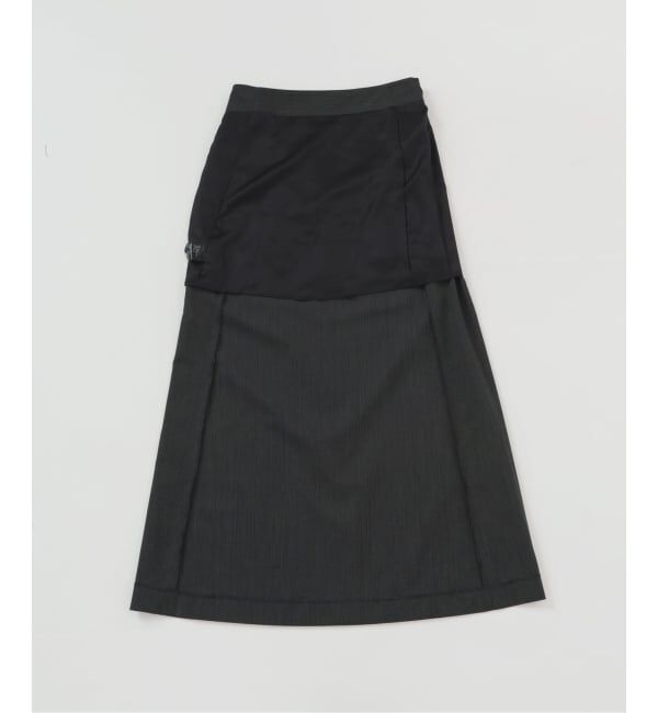 IENA LA BOUCLE「IENA LA BOUCLE ウーステッドIラインスカート」|スカート|