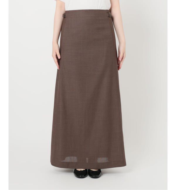 IENA LA BOUCLE「IENA LA BOUCLE ウーステッドIラインスカート」|スカート|