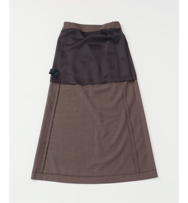 IENA LA BOUCLE「IENA LA BOUCLE ウーステッドIラインスカート」|スカート|