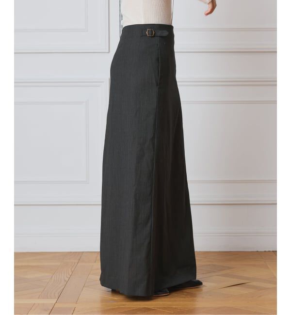 IENA LA BOUCLE「IENA LA BOUCLE ウーステッドIラインスカート」|スカート|