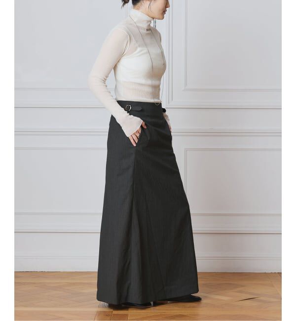 IENA LA BOUCLE「IENA LA BOUCLE ウーステッドIラインスカート」|スカート|