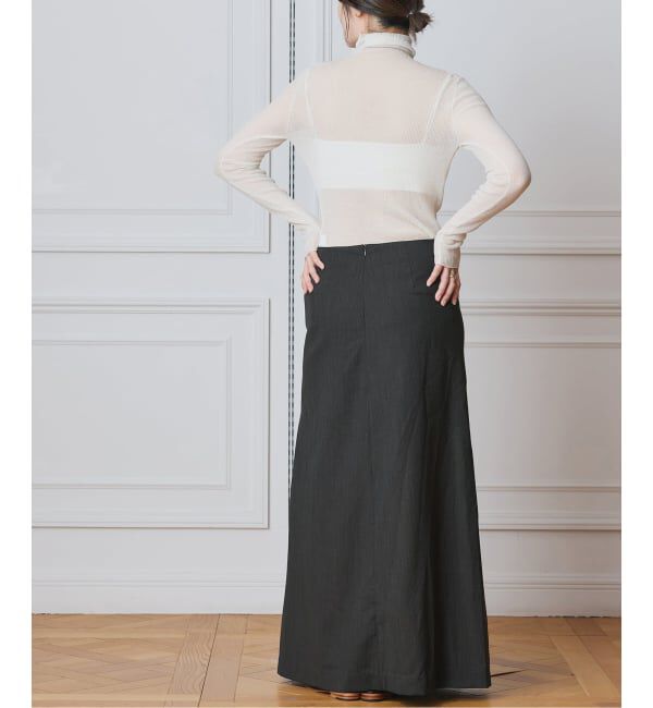 IENA LA BOUCLE「IENA LA BOUCLE ウーステッドIラインスカート」|スカート|