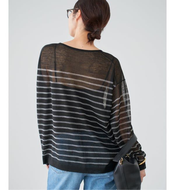 IENA「アルパカMIXシアー プルオーバー」|ニット・セーター|