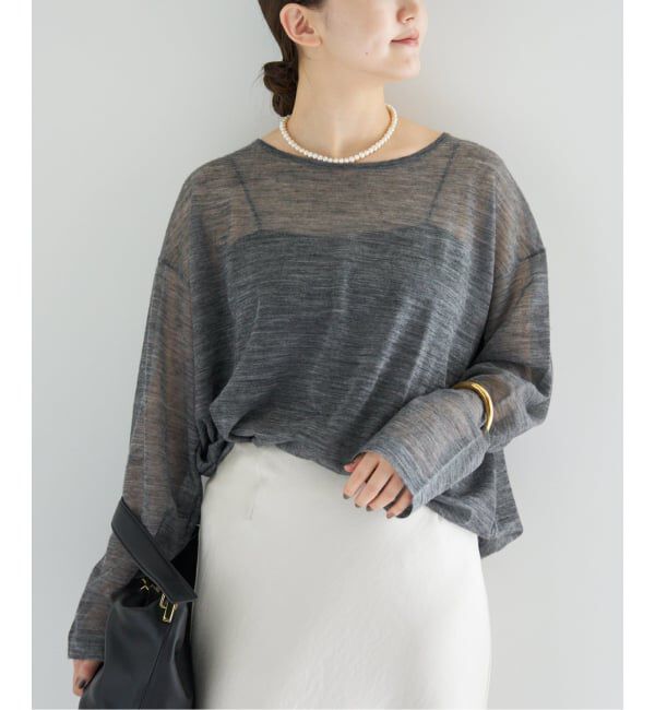 IENA「アルパカMIXシアー プルオーバー」|ニット・セーター|