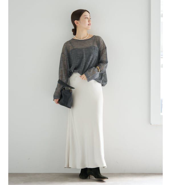 IENA「アルパカMIXシアー プルオーバー」|ニット・セーター|