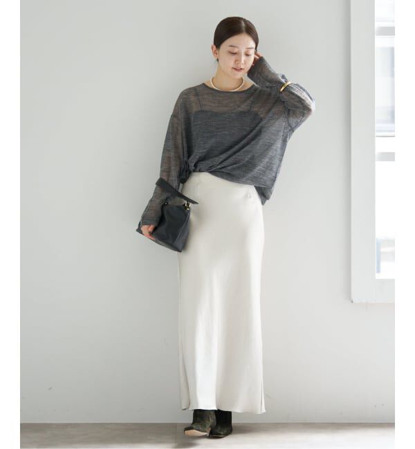 IENA「アルパカMIXシアー プルオーバー」|ニット・セーター|