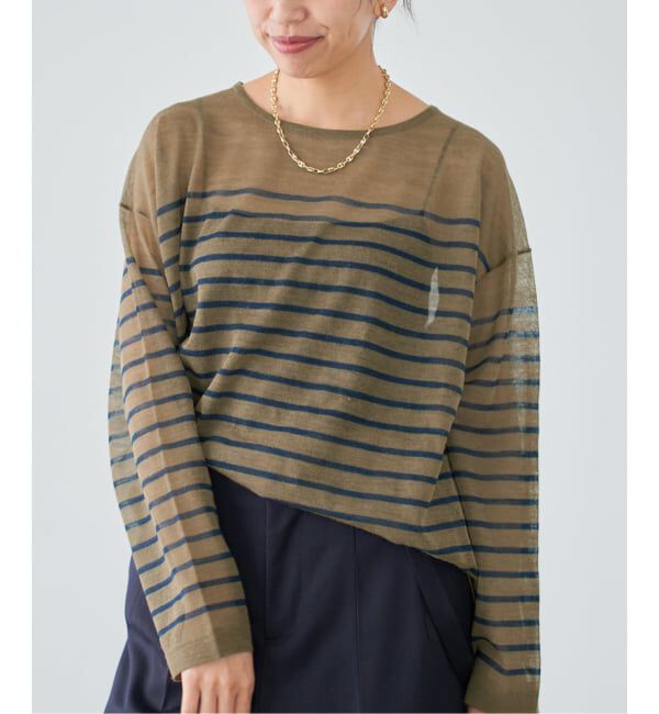 IENA「アルパカMIXシアー プルオーバー」|ニット・セーター|