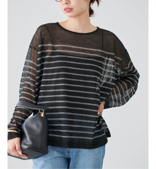 IENA「アルパカMIXシアー プルオーバー」|ニット・セーター|