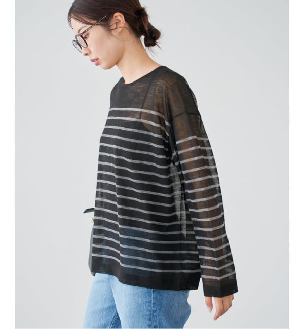 IENA「アルパカMIXシアー プルオーバー」|ニット・セーター|