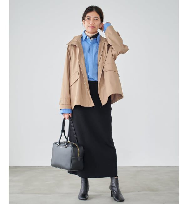 IENA「《一部カラーWEB限定》ボンディングフーデッドブルゾン」|その他|